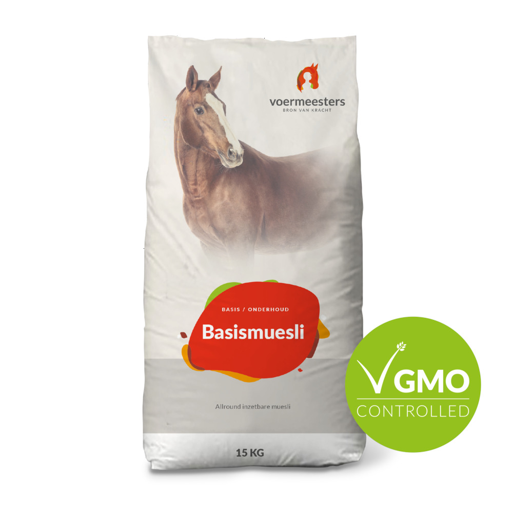 Voermeesters Basismuesli - Basisvoeding - 15 Kilogram - Zak
