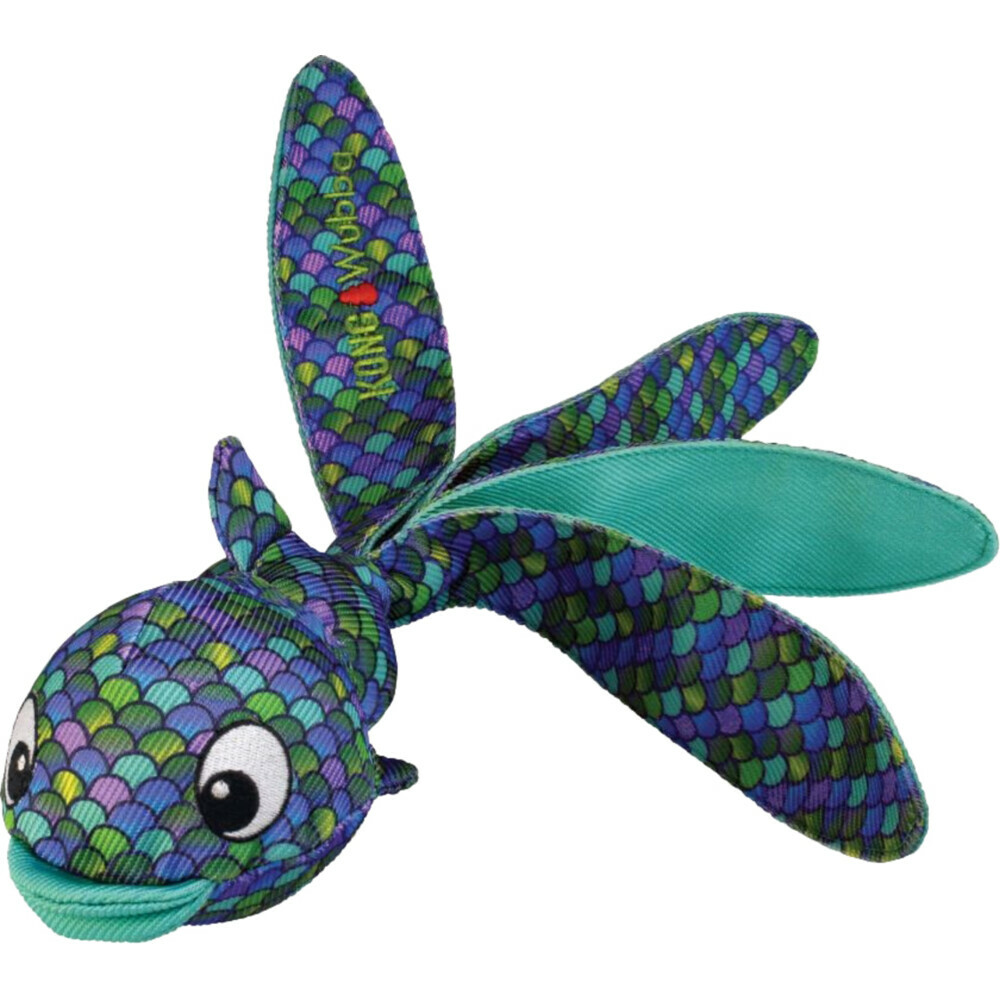 Kong Wubba Finz - Hondenspeelgoed - blauw - 1x9x1 cm - L