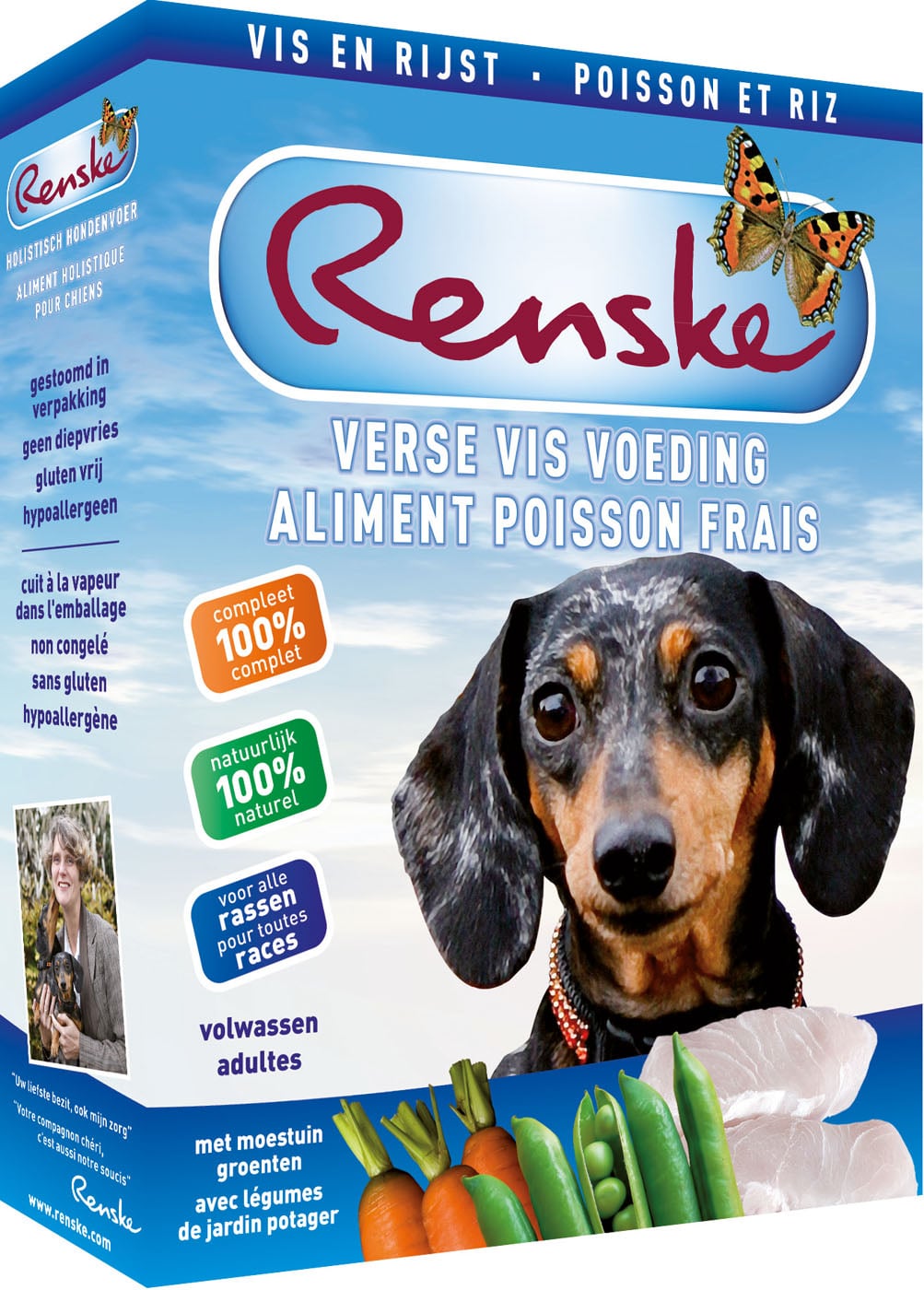 Renske Vers Vlees Voeding  - Hondenvoer - 395 Gram - vis