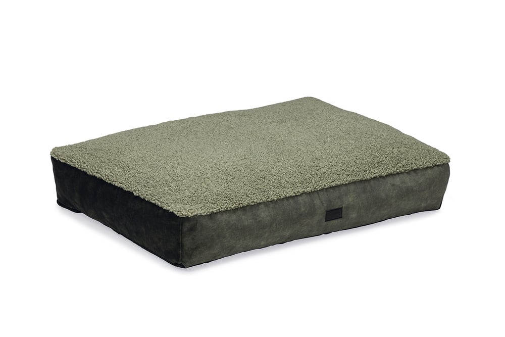 Designed by Lotte  Yndis - Hondenkussen - Bouclé - groen - 15x70x80 cm - M