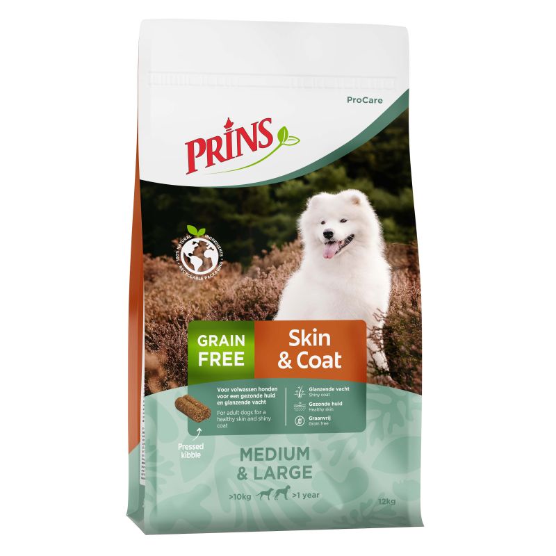 Prins ProCare Grainfree Skin & Coat - Hondenvoer - 12 Kilogram - gevogelte