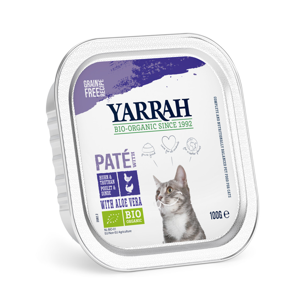 Yarrah - Biologische Kattenvoer - 100 Gram - kip