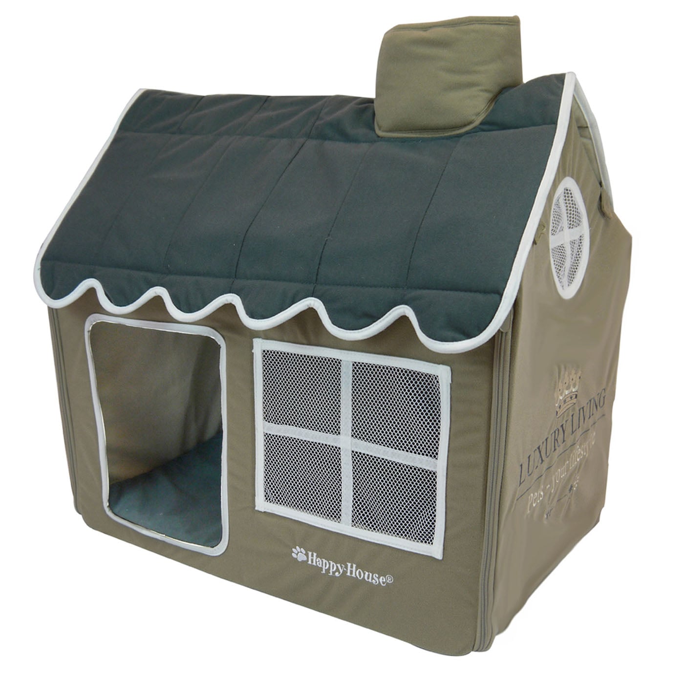 Happy-House Vila Luxury Living - Hondenkussen - taupe - 59x62x42 cm - M