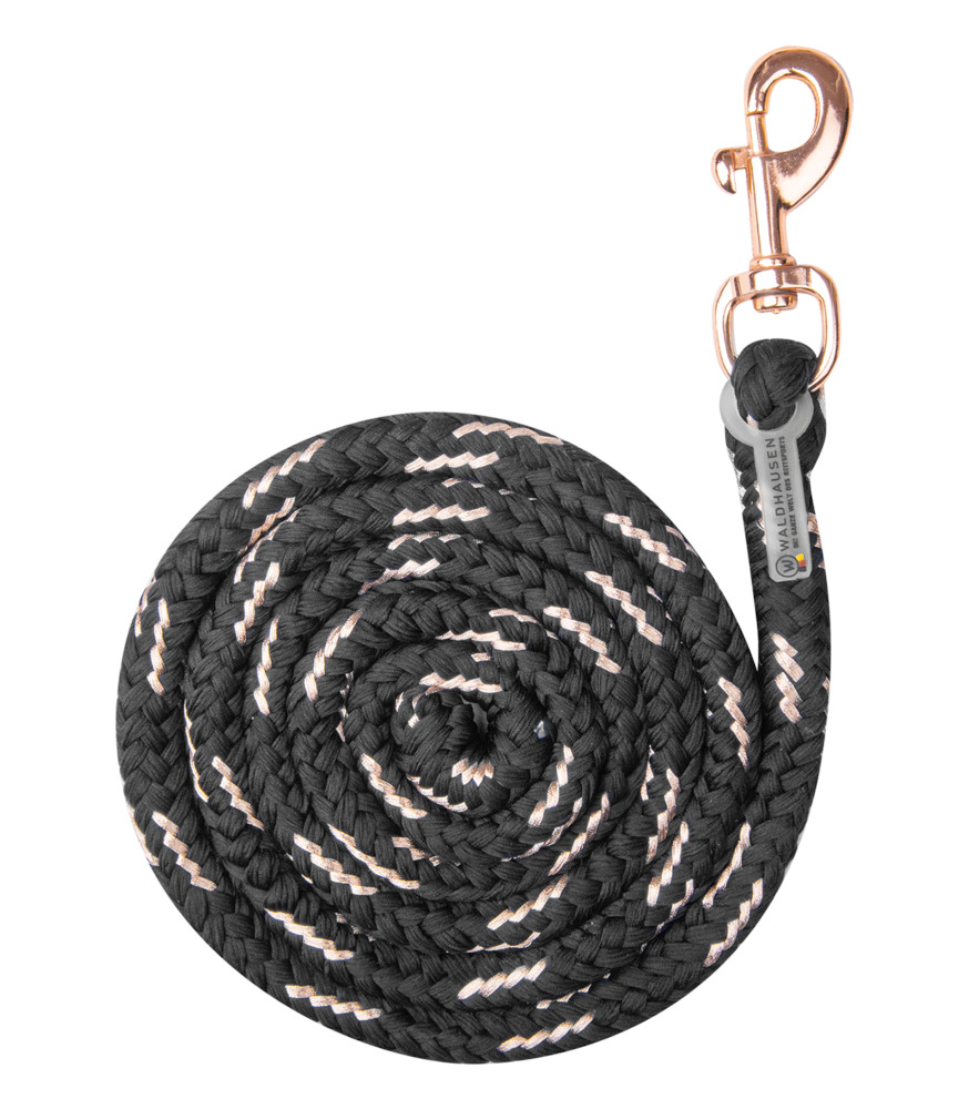 Waldhausen Lurex - Halstertouw - Zwart/Rose - 200 cm