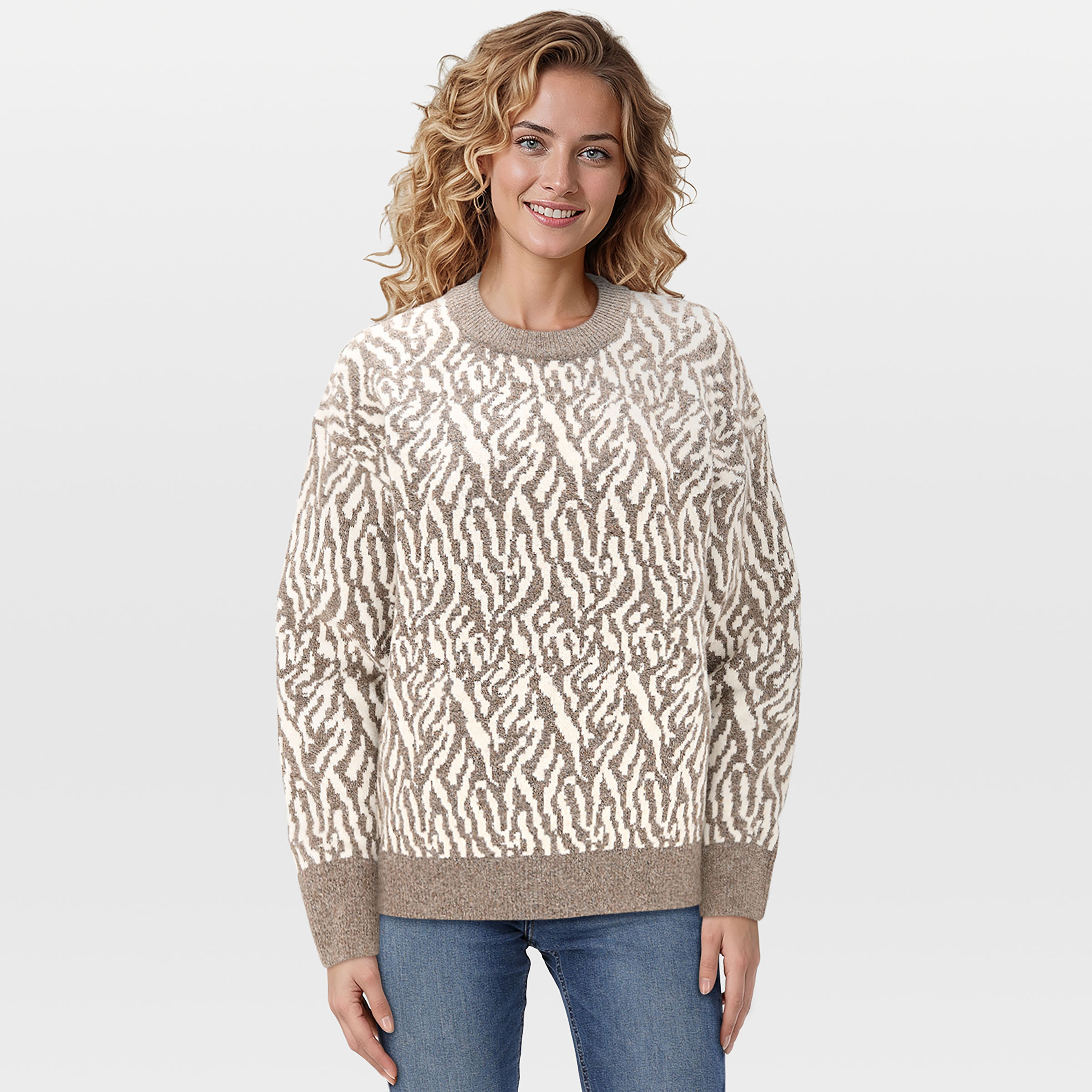 Veleste Mila - Trui - Taupe - 36