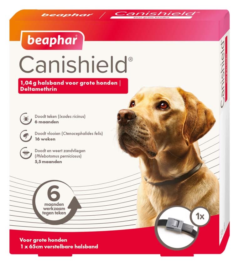 Beaphar Canishield - Anti Vlooien en Tekenband Hond - Groot - L
