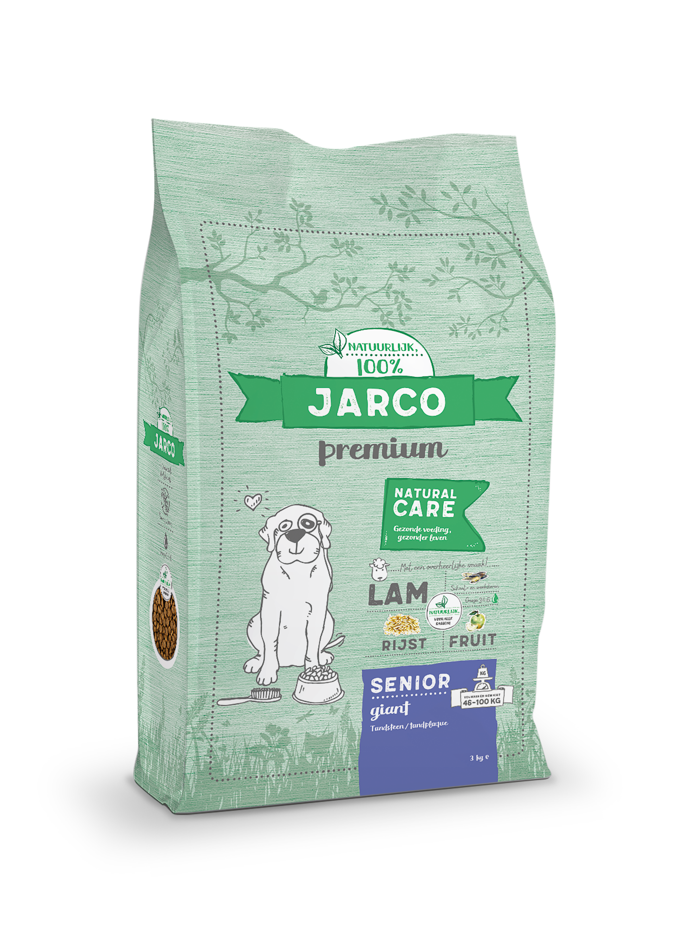 Jarco Dog Giant Senior - Hondenvoer - 12.5 Kilogram - groente, lam, rijst