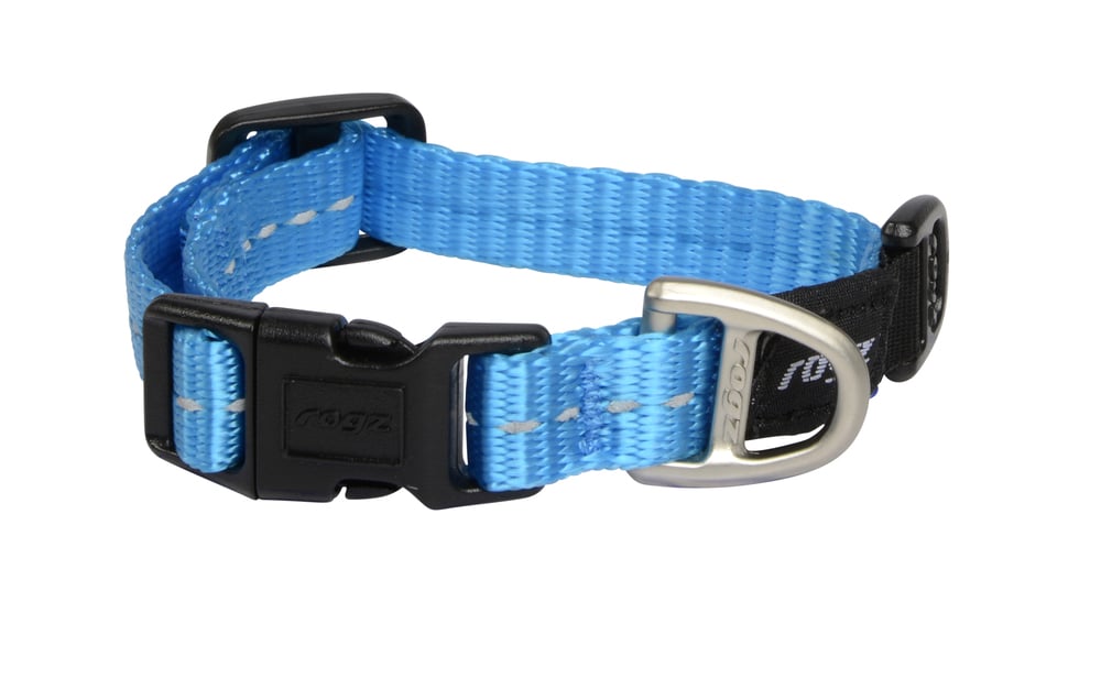 Rogz Utility - Halsband Hond - turquiose - 16 tot 22 cm