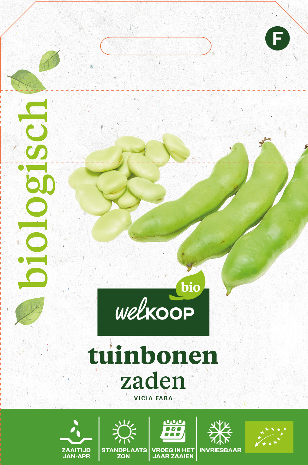 Welkoop Bio - Tuinbonen Zaden - 50 Gram