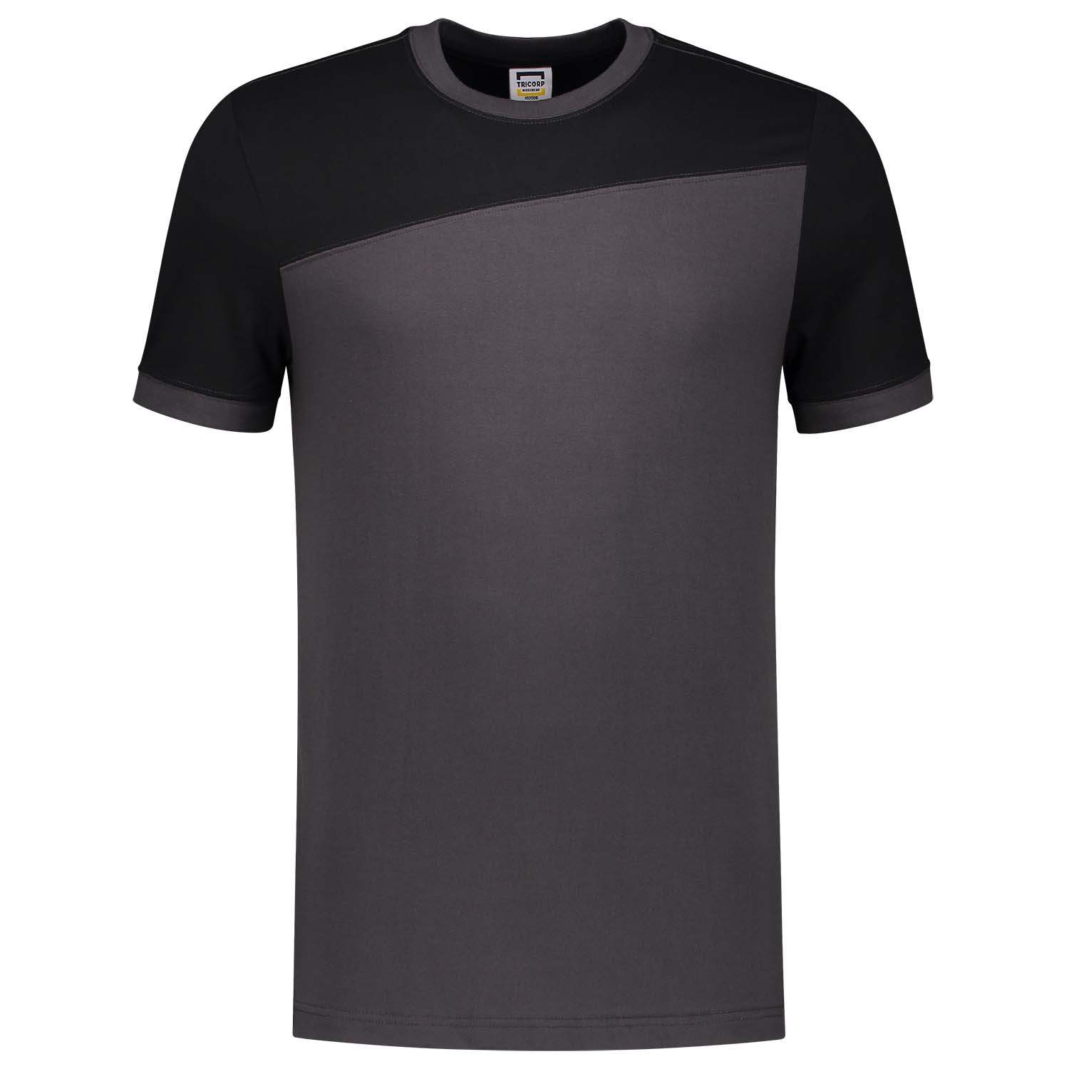 Tricorp Bicolor 102006 - T-shirt - Donkergrijs/Zwart - 3XL