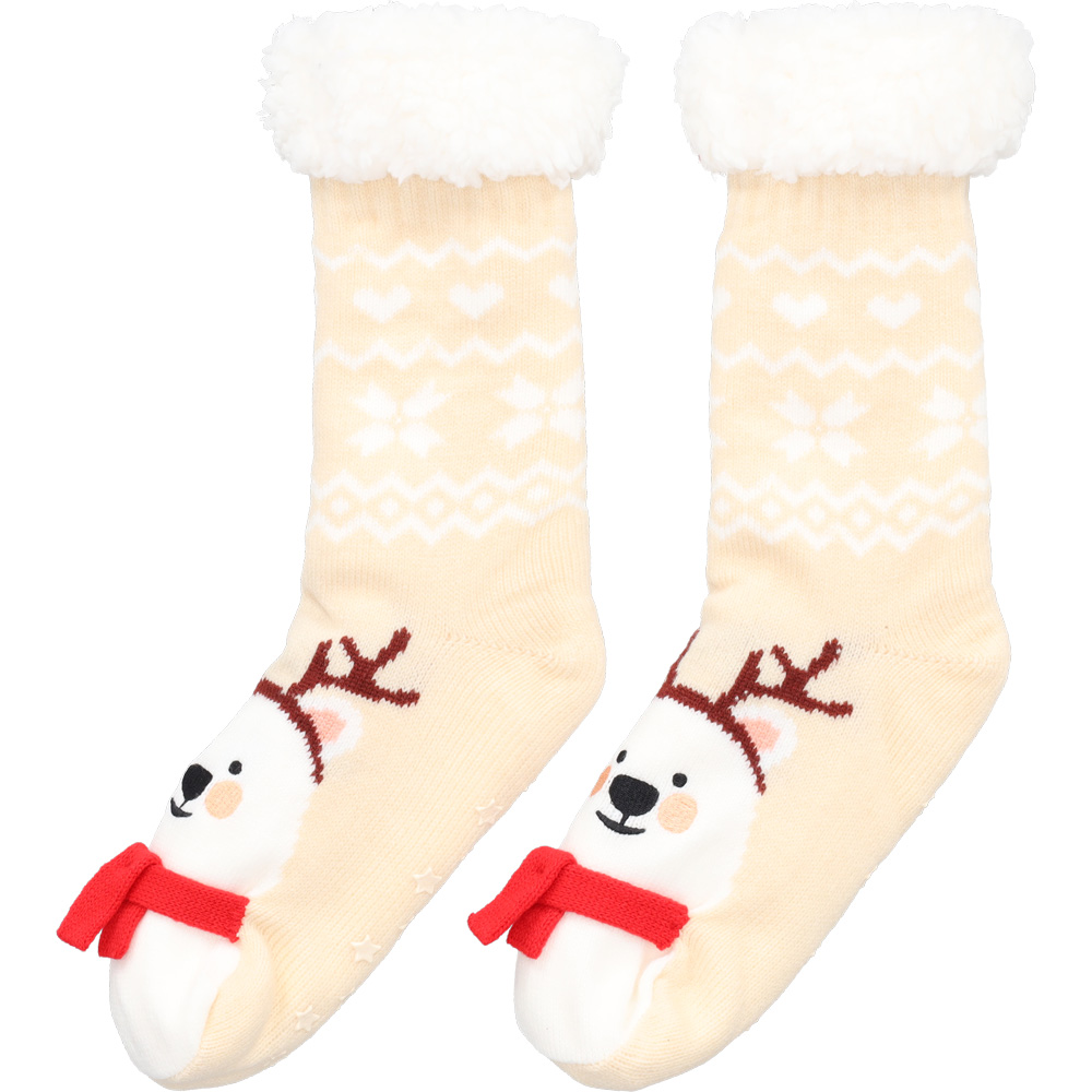 Welkoop Ijsbeer 3D- Sokken - Bruin - 1 maat