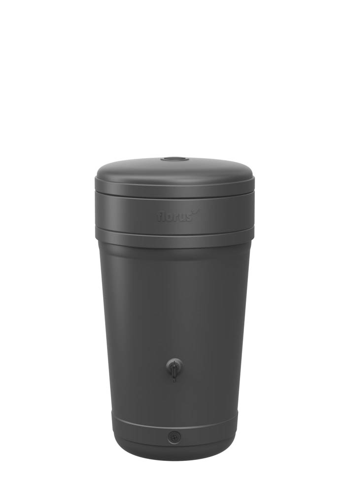 Elho Florus 200L - Regenton - 200 Liter - Zwart