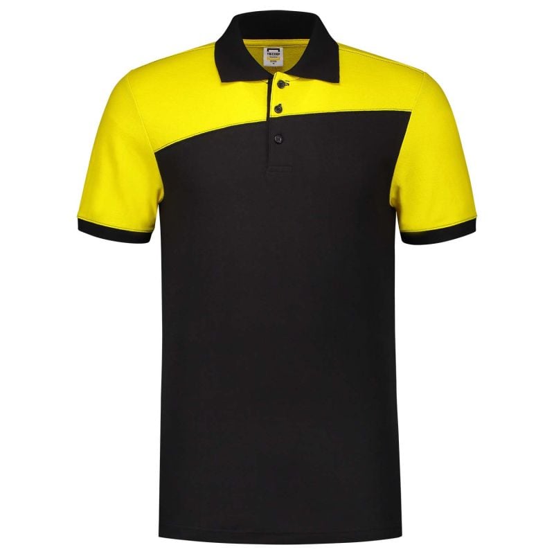Tricorp Bicolor Naden - Poloshirt - Zwart Geel - 3XL Tricorp Bicolor Naden - Poloshirt - Zwart Geel - 3XL