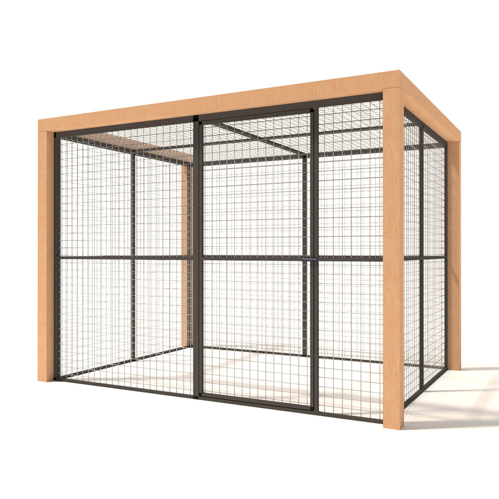 Glorenza Olivia - Kattenren - Antraciet - 187x190x260 cm Glorenza Olivia - Kattenren - Antraciet - 187x190x260 cm