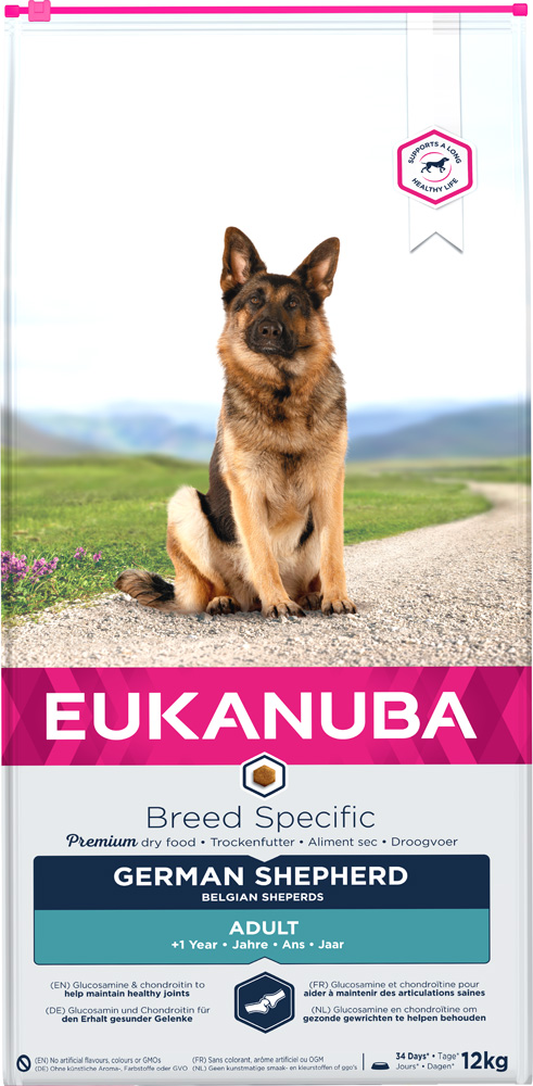 Eukanuba Breed Specific Duitse Herder - Hondenvoer - 12 Kilogram - kip, kalkoen