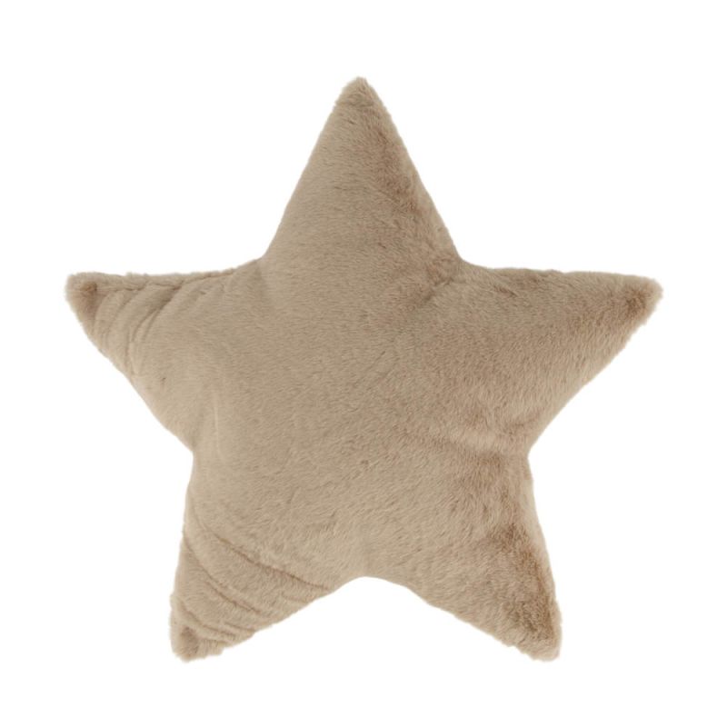 DNC Ster Kussen - Kerstdecoratie - beige - 8x45x45 cm
