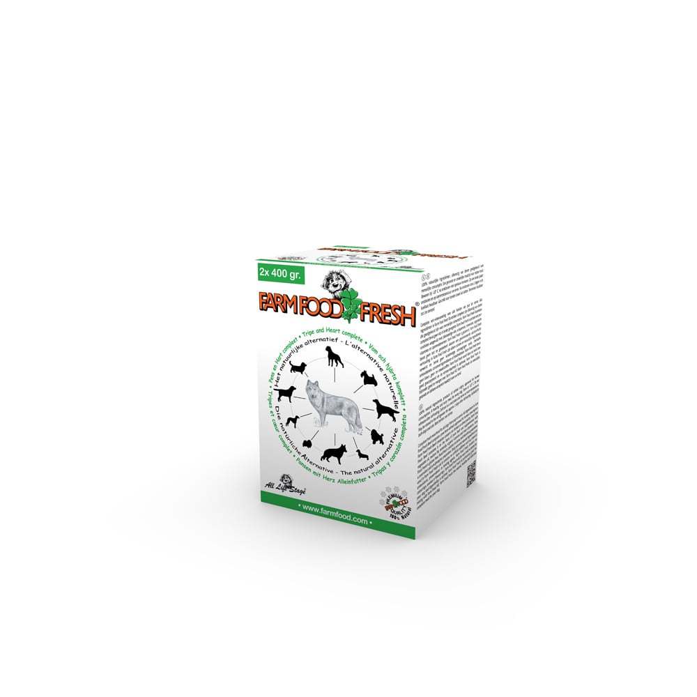 Farm Food Fresh - Hondenvoer - 800 Gram - hart, pens Farm Food Fresh - Hondenvoer - 800 Gram - hart, pens