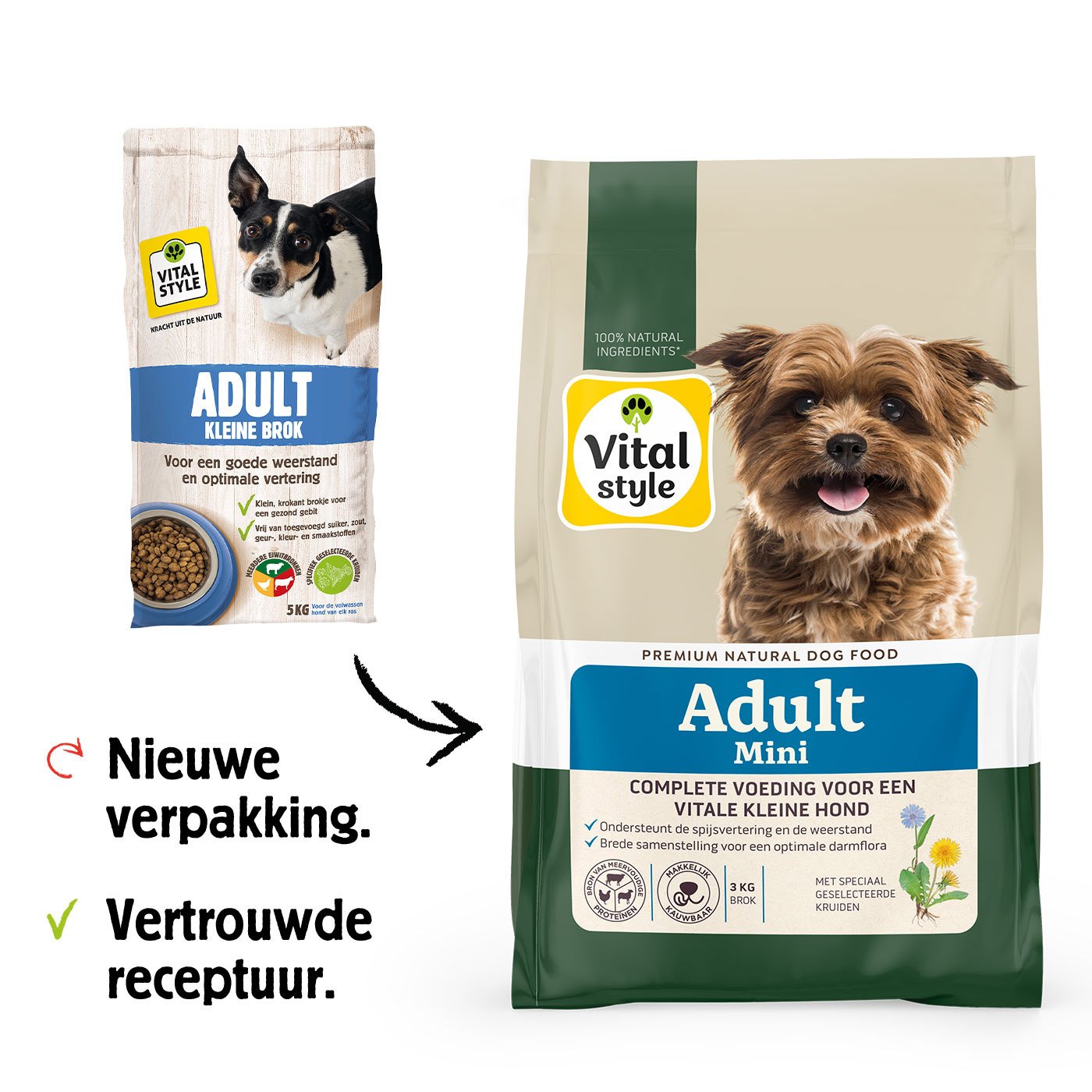 VITALstyle Kleine hond Adult - Hondenvoer - 1.5 Kilogram