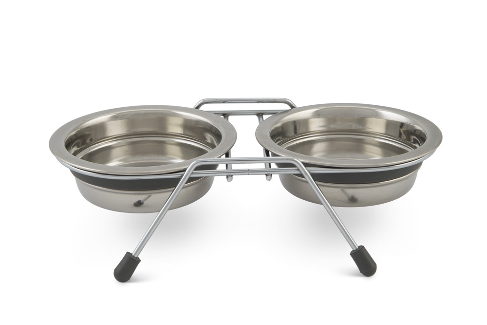 Beeztees Lumara - Voerbak - Grijs - 11 cm