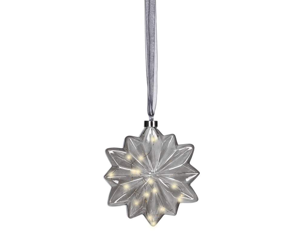 Lumineo LED Bloem - Hanglamp - 20 - Grijs - Warm wit Lumineo LED Bloem - Hanglamp - 20 - Grijs - Warm wit