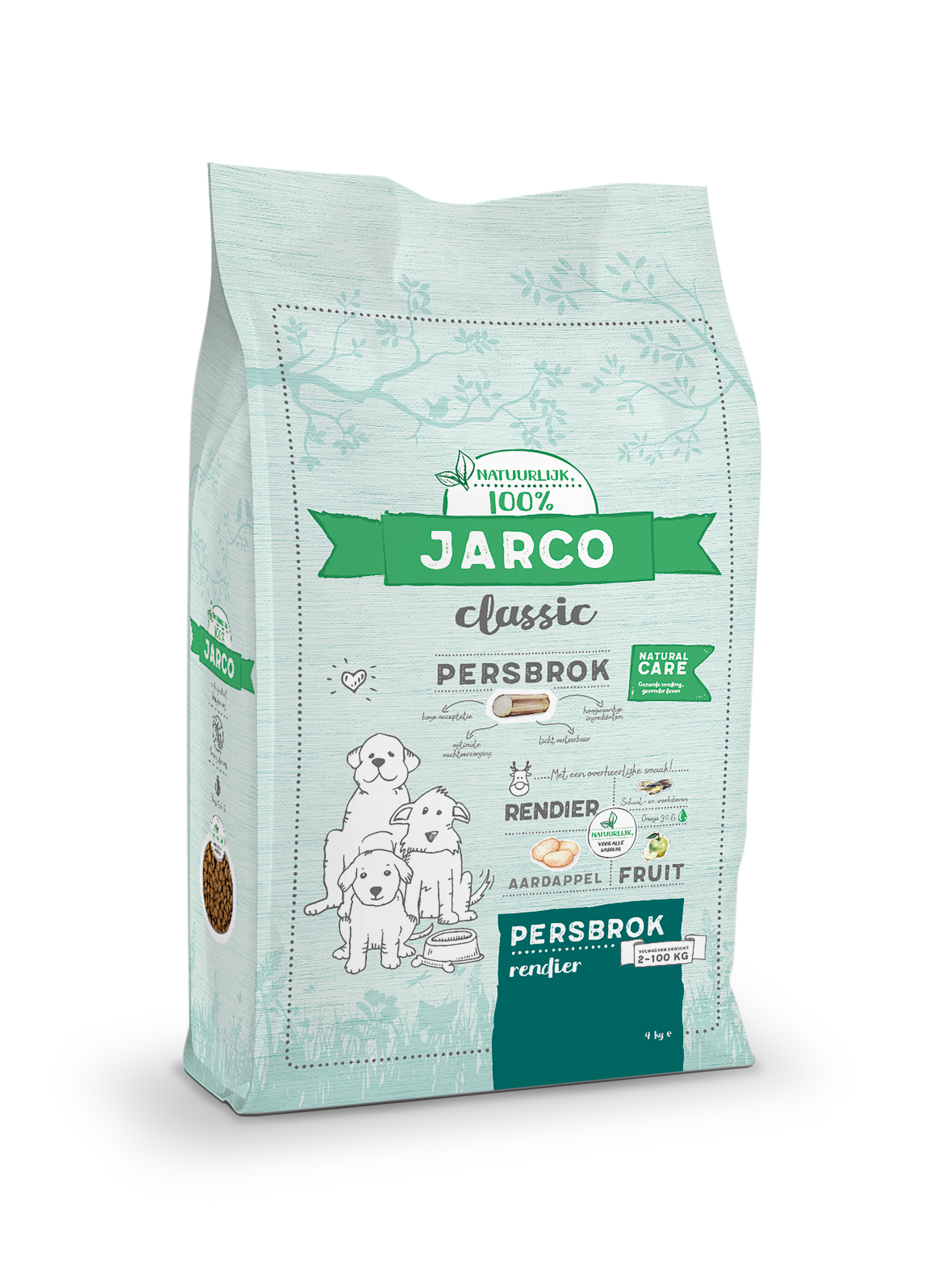 Jarco Dog Classic - Hondenvoer - 4 Kilogram - rendier