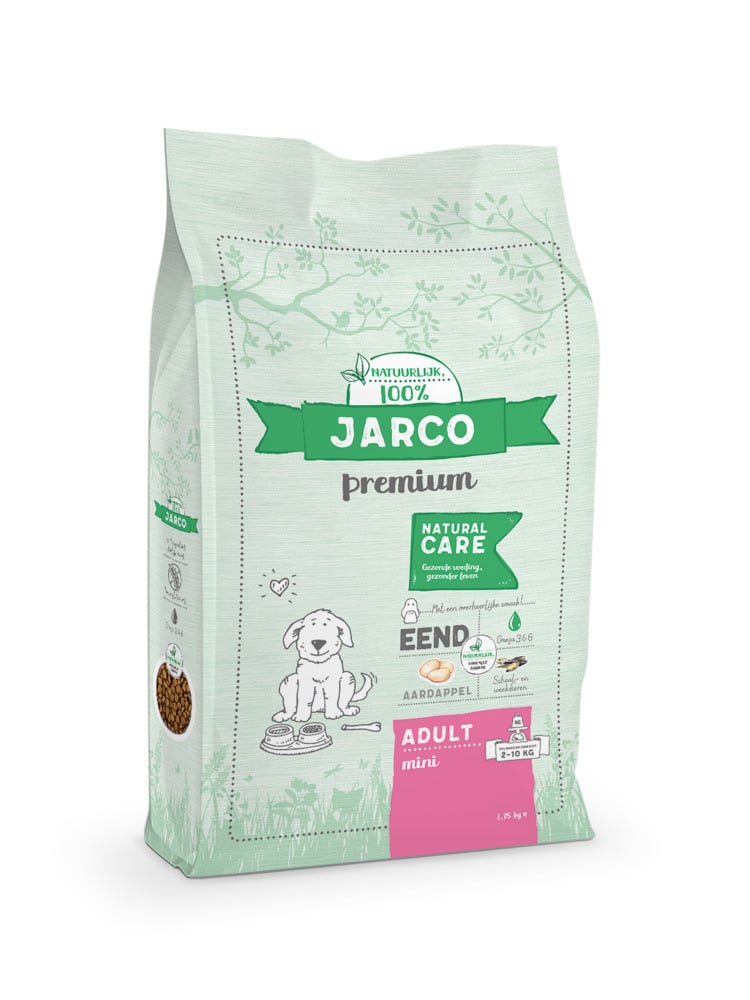 Jarco Dog Mini Adult - Hondenvoer - 1.75 Kilogram - eend