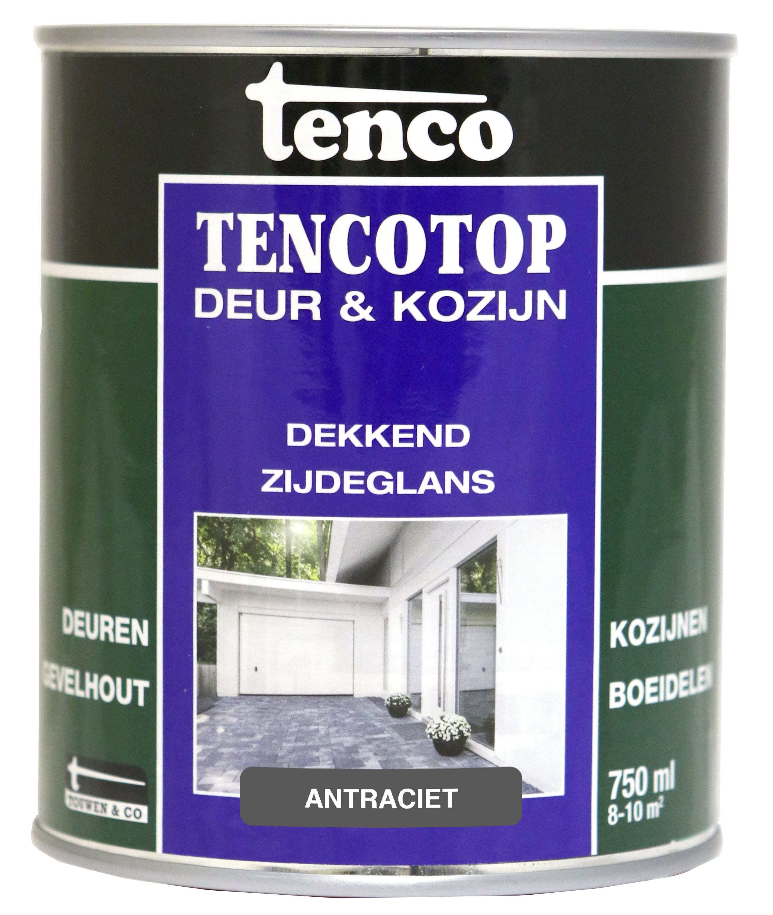 Tenco - Tencotop Houtbescherming - 750 Milliliter - Antraciet