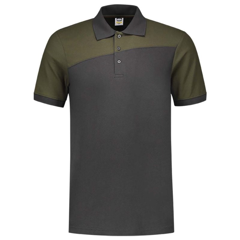 Tricorp Bicolor Naden  - Poloshirt - Donkergrijs Groen - 5XL