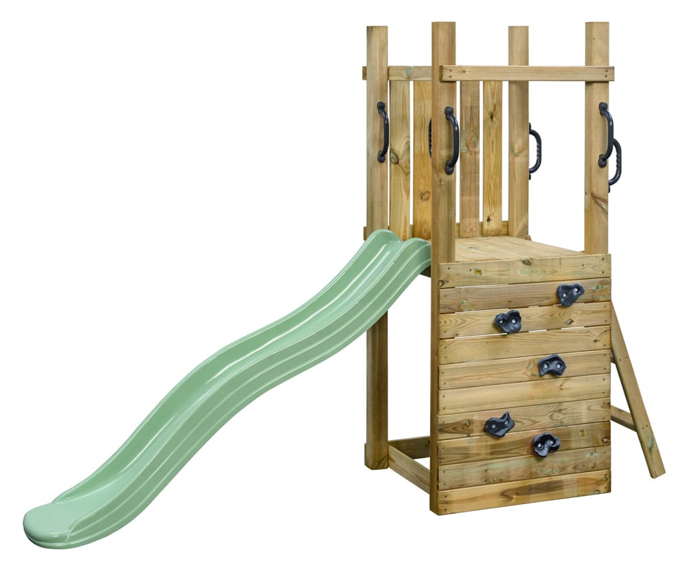 Swing King Irma - Speeltoren - pastelgroen - Hout Swing King Irma - Speeltoren - pastelgroen - Hout