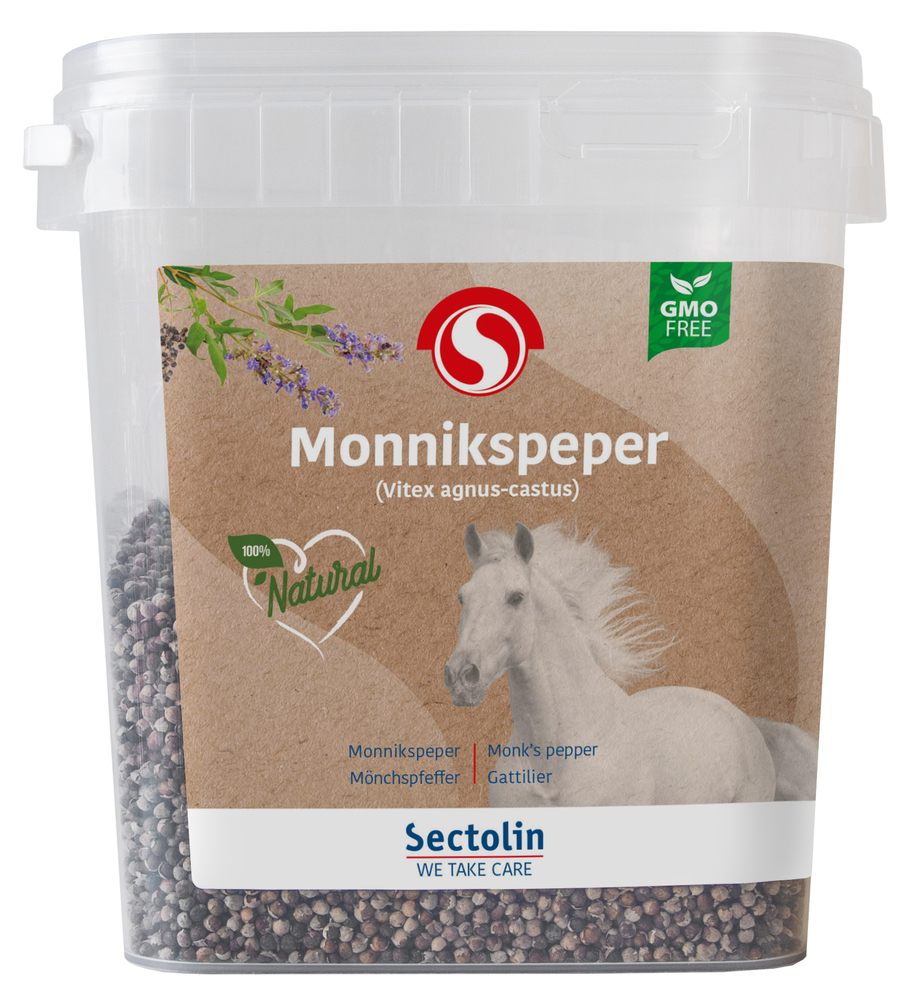 Sectolin Monnikspeper Kruid - Hormoonsupplement Paard - 0.5 Kilogram - Emmer
