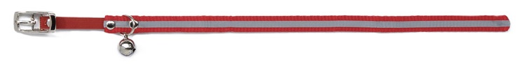Beeztees Reflecterend - Kattenhalsband - Rood - 32 cm