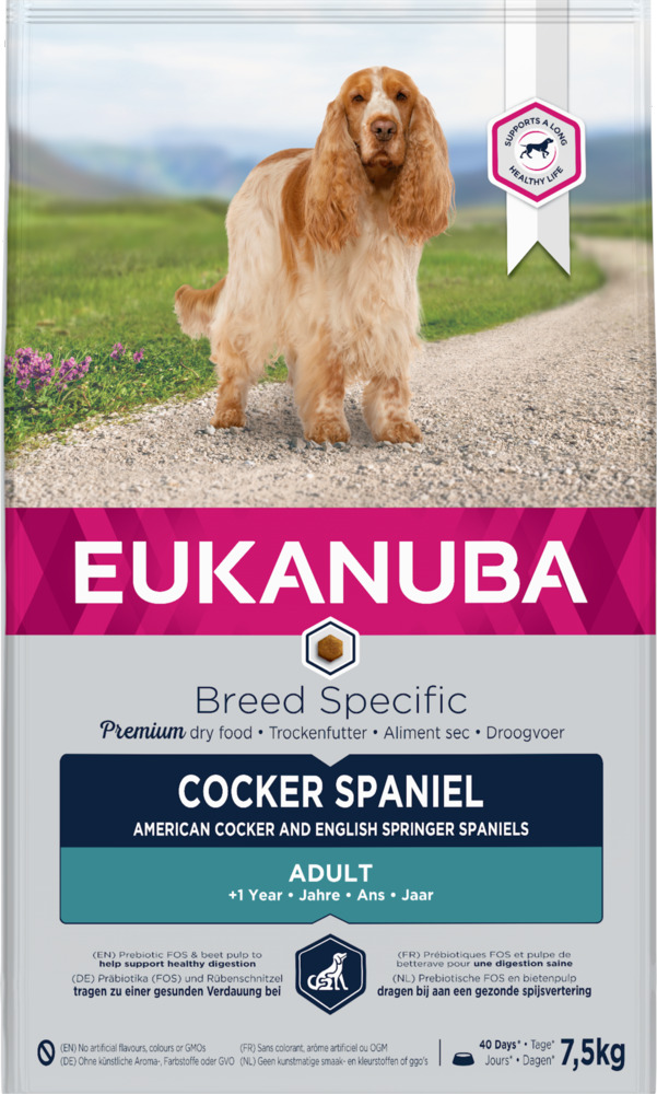 Eukanuba Cocker Spaniel Adult - Hondenvoer - 7.5 Kilogram - kip