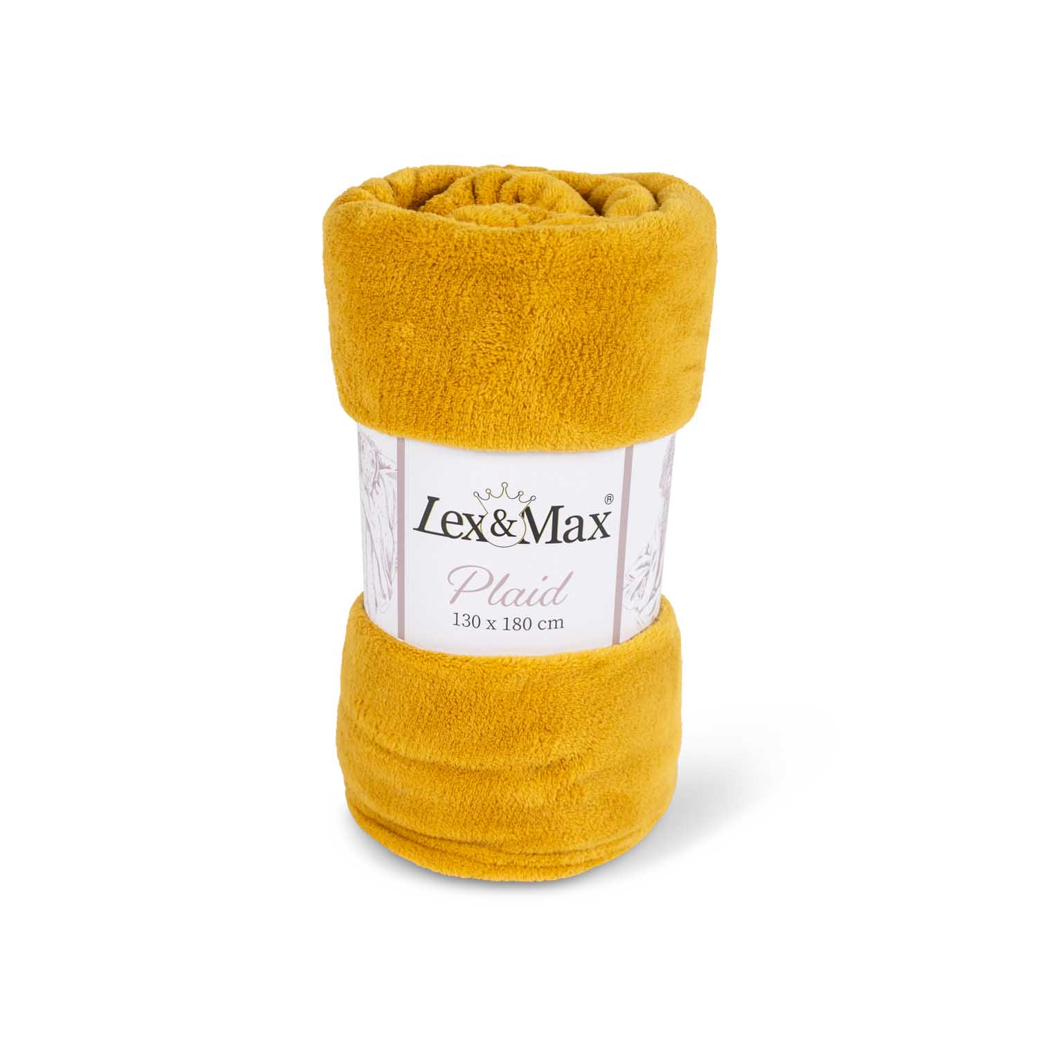Lex & Max Fleeceplaid - Hondendeken - Geel - 1x180x130 cm