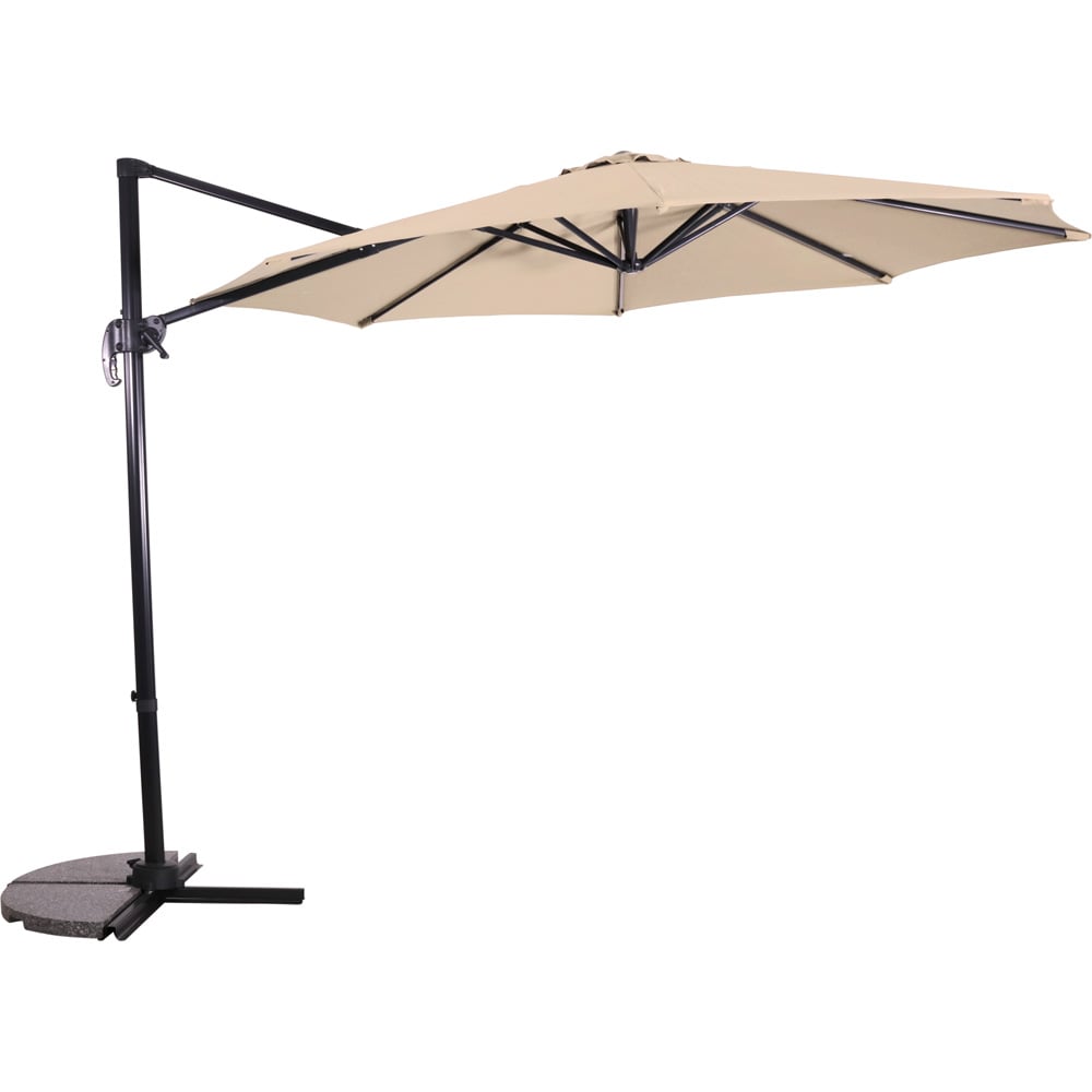 Lesli Living Libra - Zweefparasol - Ecru - 300 cm