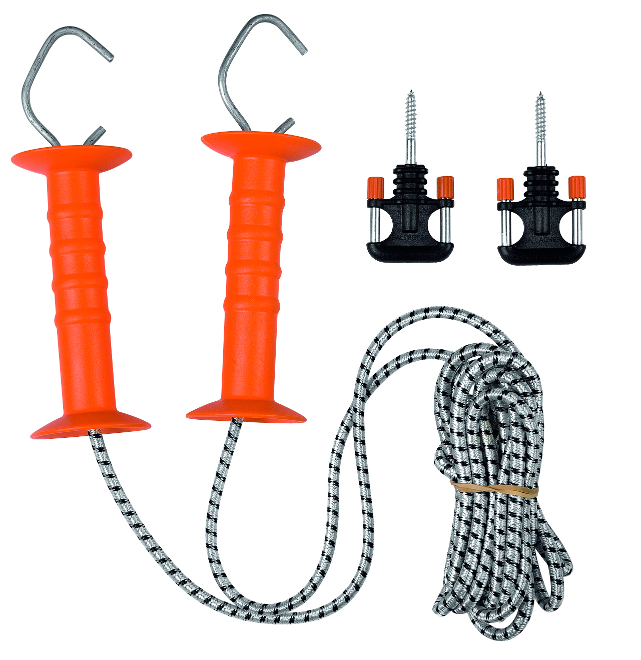 Gallagher Doorgangsset elastisch Cord L - 26 cm - 6.5 Meter - Zwart / oranje - 18 cm Gallagher Doorgangsset elastisch Cord L - 26 cm - 6.5 Meter - Zwart / oranje - 18 cm