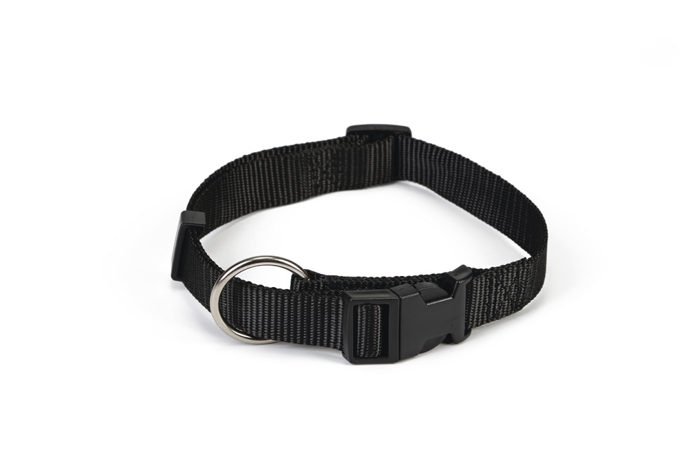 Beeztees - Halsband Hond - zwart - 30 tot 45 cm