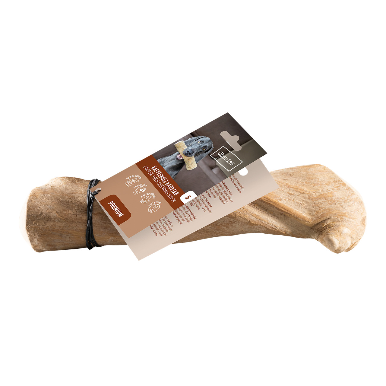 Chewies Koffiehout Kauwstaaf - Hondensnack - koffieboom - S