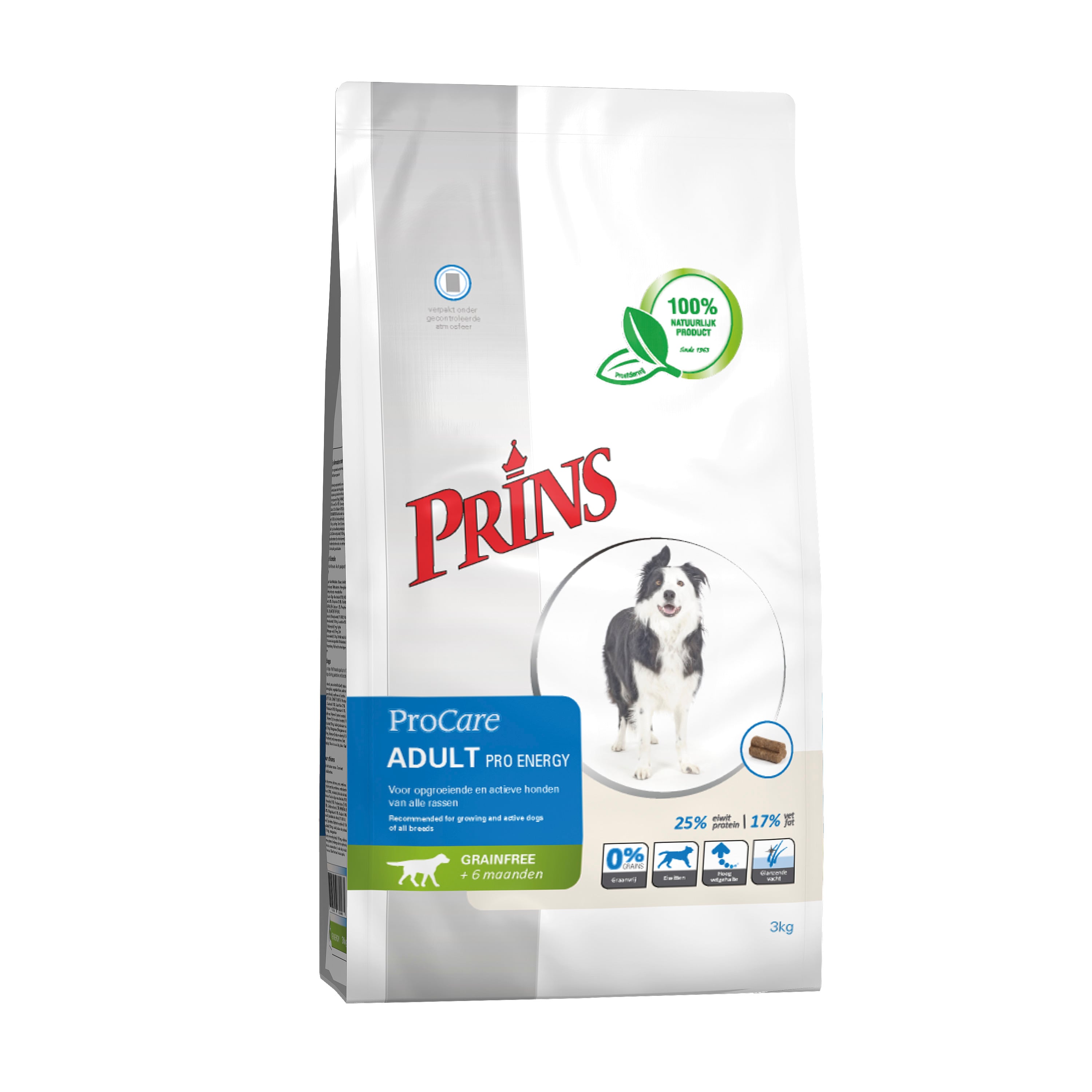 Prins ProCare Grainfree Adult Pro Energy - Hondenvoer - 3 Kilogram - gevogelte Prins ProCare Grainfree Adult Pro Energy - Hondenvoer - 3 Kilogram - gevogelte