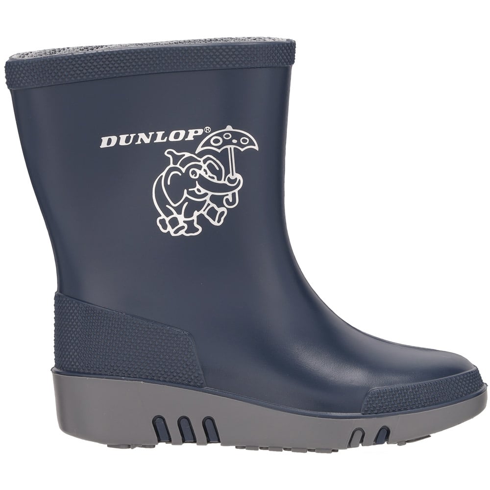 Dunlop Mini K151710 -  Regenlaarzen jongens - Kinderlaarzen - Blauw - 21