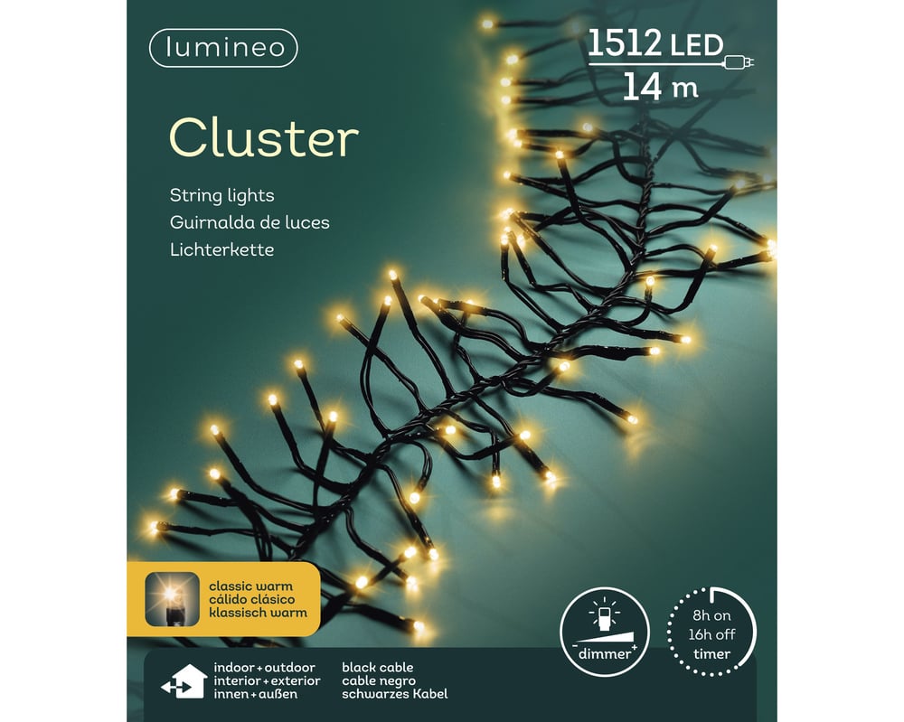 Lumineo - Clusterverlichting - 1512 - Klassiek warm wit - 21 cm