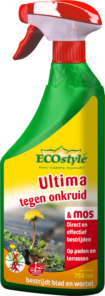 ECOstyle Ultima onkruid & mos gebruiksklaar - Onkruid- en mosbestrijder - 750 Milliliter ECOstyle Ultima onkruid & mos gebruiksklaar - Onkruid- en mosbestrijder - 750 Milliliter