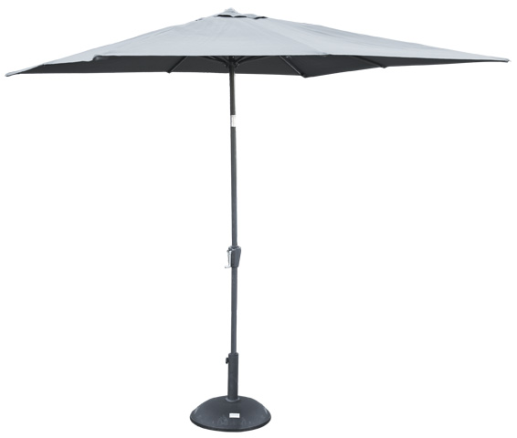 Lesli Living Libra Stokparasol - Parasol - Grijs - 250x250 cm Lesli Living Libra Stokparasol - Parasol - Grijs - 250x250 cm