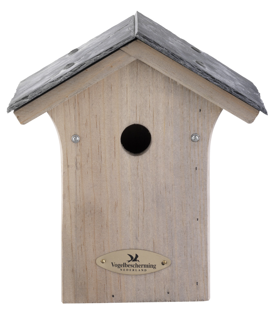Vogelbescherming Nestkast - Mees - Leien dak - Hout - 28 mm