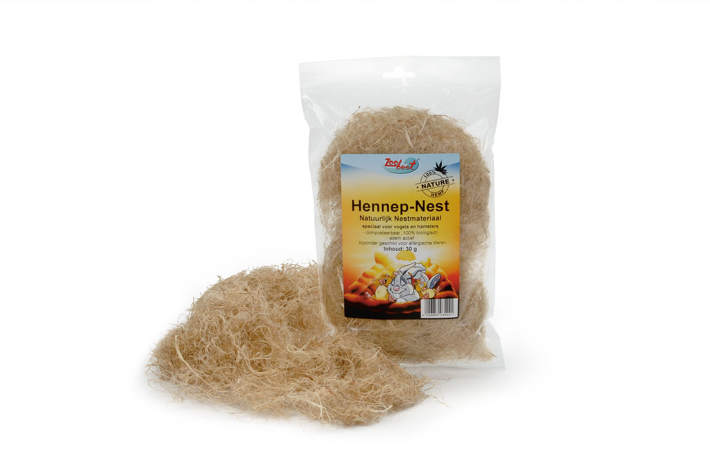 Beeztees - Nestmateriaal - 30 Gram - 28x18x4 cm