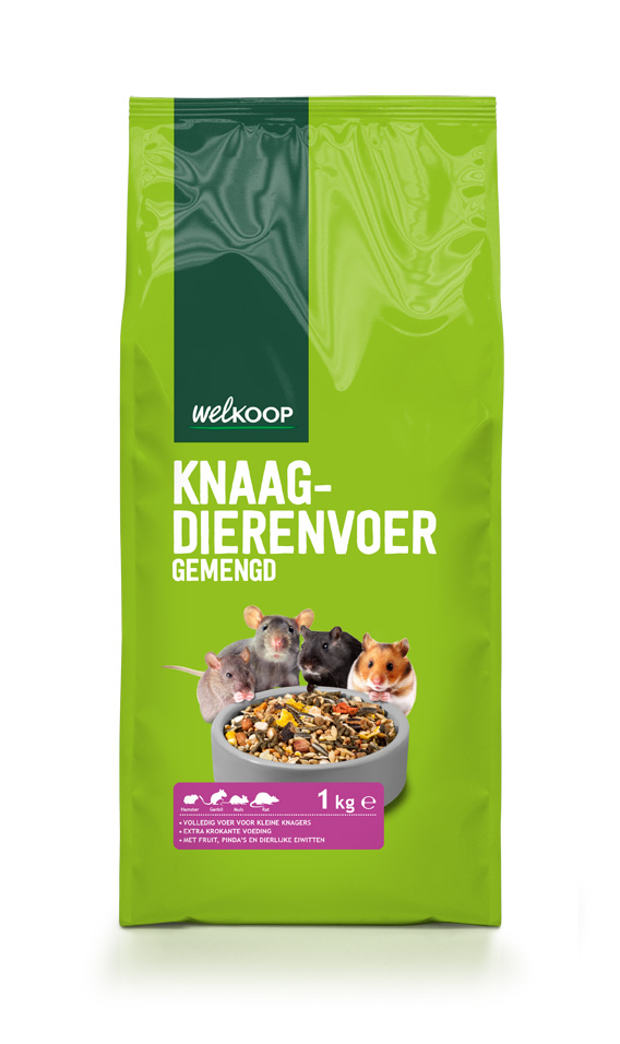 Welkoop Gemengd Knaagdiervoer - 1 Kilogram