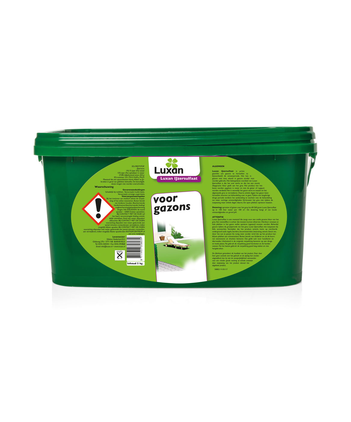 Luxan IJzersulfaat  - Voor gazons - 5 Kilogram