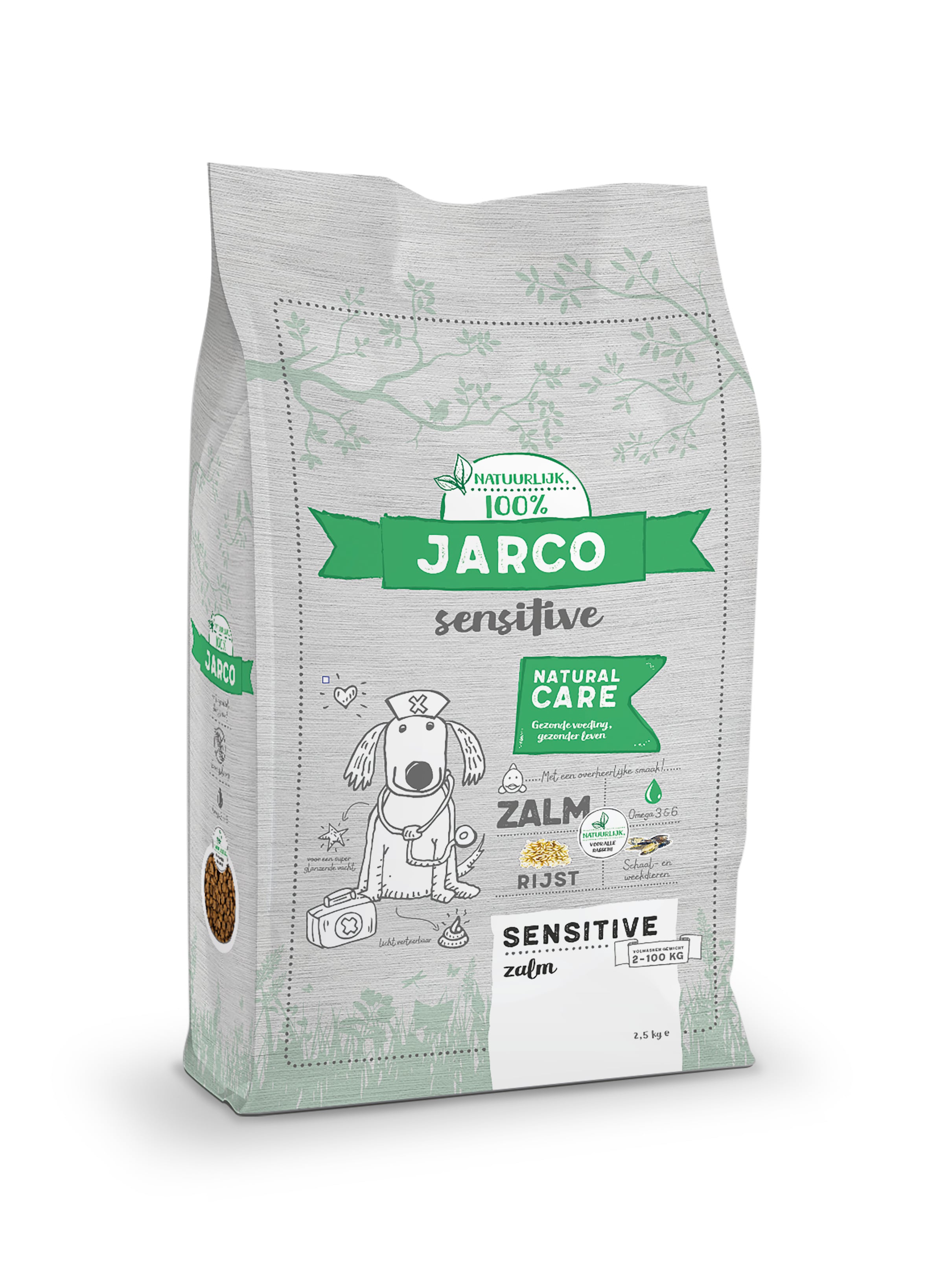 Jarco Dog Sensitive - Hondenvoer - 2.5 Kilogram - zalm