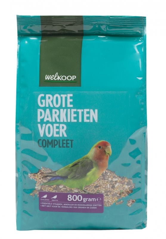 Welkoop Compleet - Grote Parkieten - Vogelvoer - 800 Gram