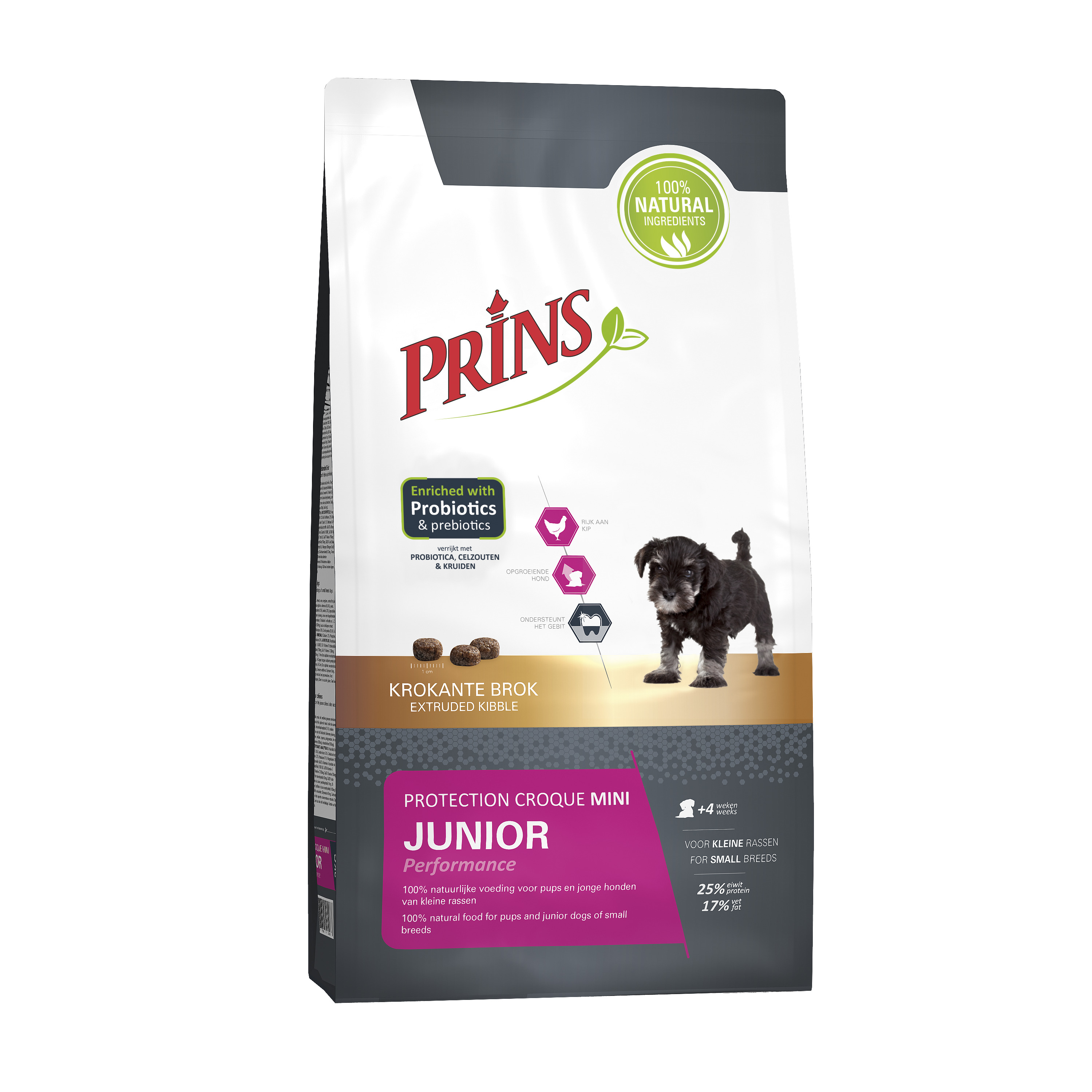 Prins Petfoods Protection Croque Mini Junior Performance - Hondenvoer - 10 Kilogram - kip Prins Petfoods Protection Croque Mini Junior Performance - Hondenvoer - 10 Kilogram - kip