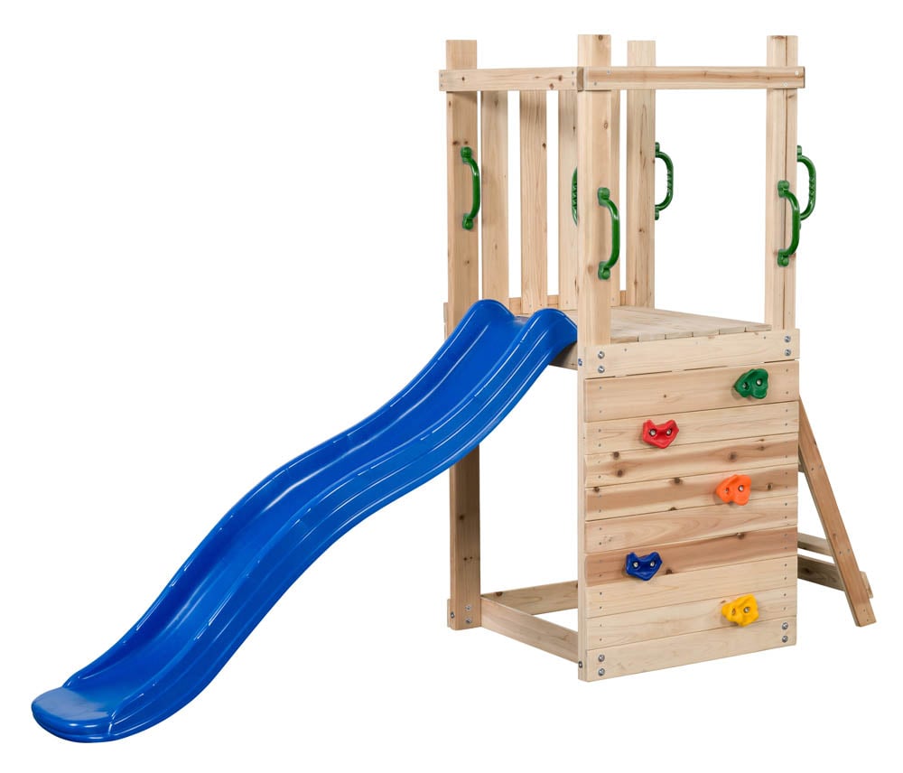 Swing King Mari - Speeltoren - 32 Kilogram - Blauw - Hout